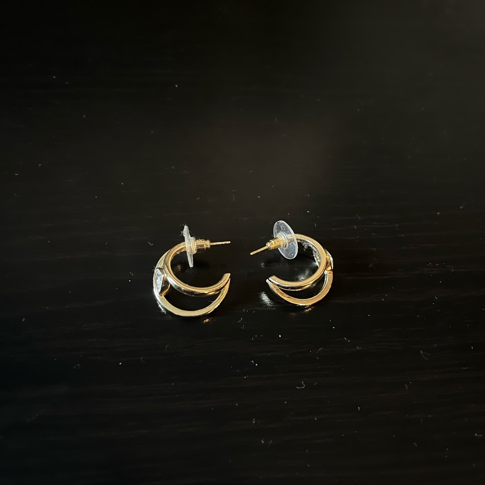 Kendra Scott Gold Crescent Earrings